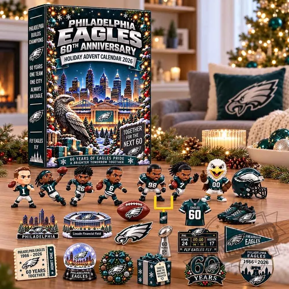 Philadelphia Eagles 60th Anniversary Holiday Advent Calendar 2026 4 Philadelphia Eagles 60th Anniversary Holiday Advent Calendar 2026