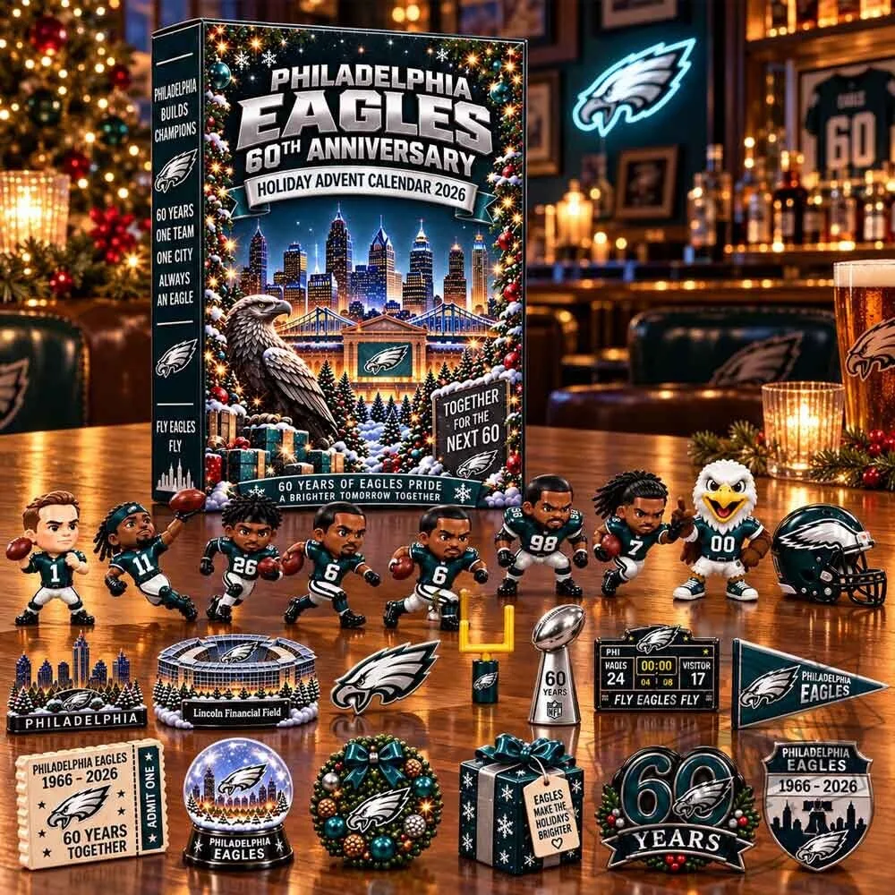 Philadelphia Eagles 60th Anniversary Holiday Advent Calendar 2026 5 Philadelphia Eagles 60th Anniversary Holiday Advent Calendar 2026