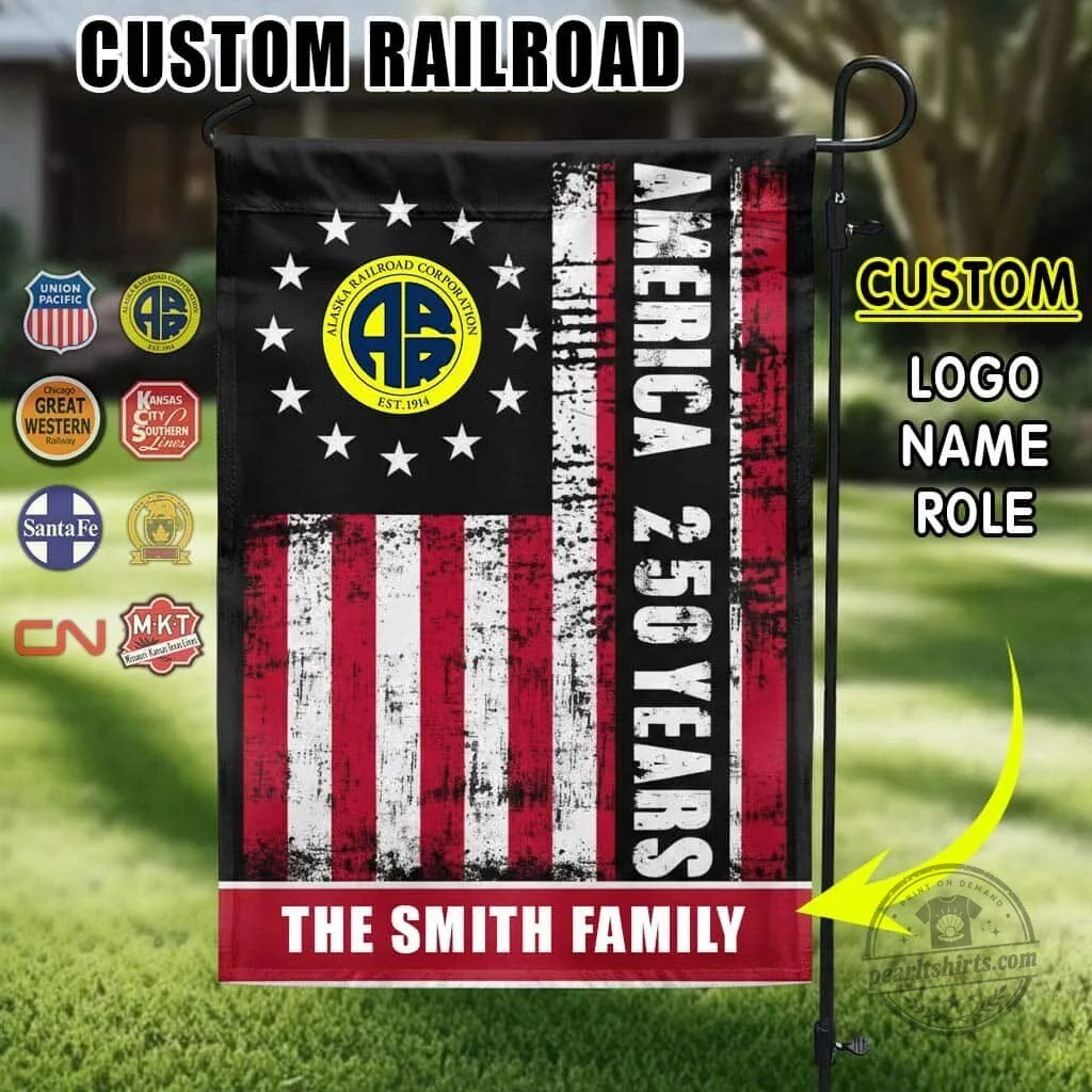 Union Pacific Railroad America 250 Years Conductor Garden Flag 10 Union Pacific Railroad America 250 Years Conductor Garden Flag