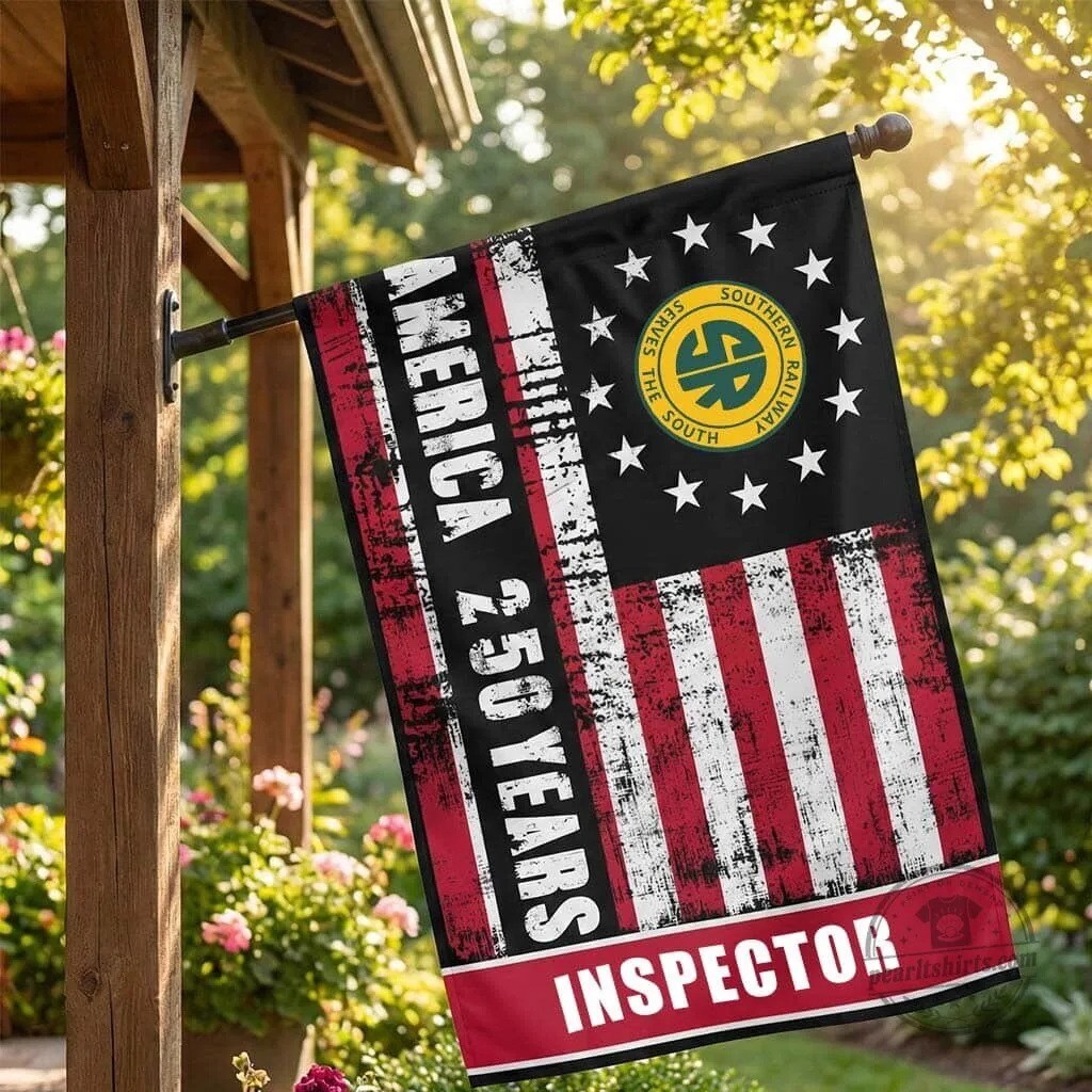 Union Pacific Railroad America 250 Years Conductor Garden Flag 11 Union Pacific Railroad America 250 Years Conductor Garden Flag