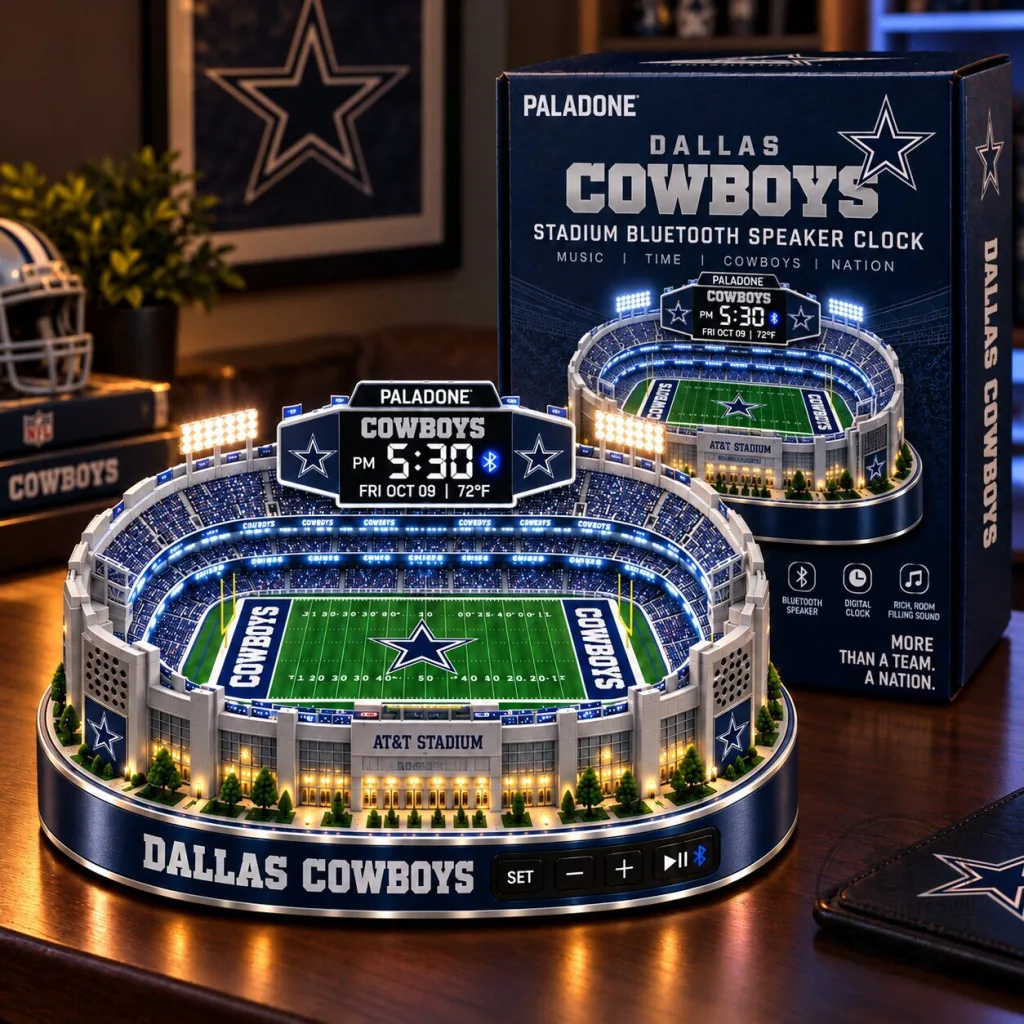 Dallas Cowboys AT&T Stadium Bluetooth Speaker Digital Clock Dallas Cowboys AT&T Stadium Bluetooth Speaker Digital Clock