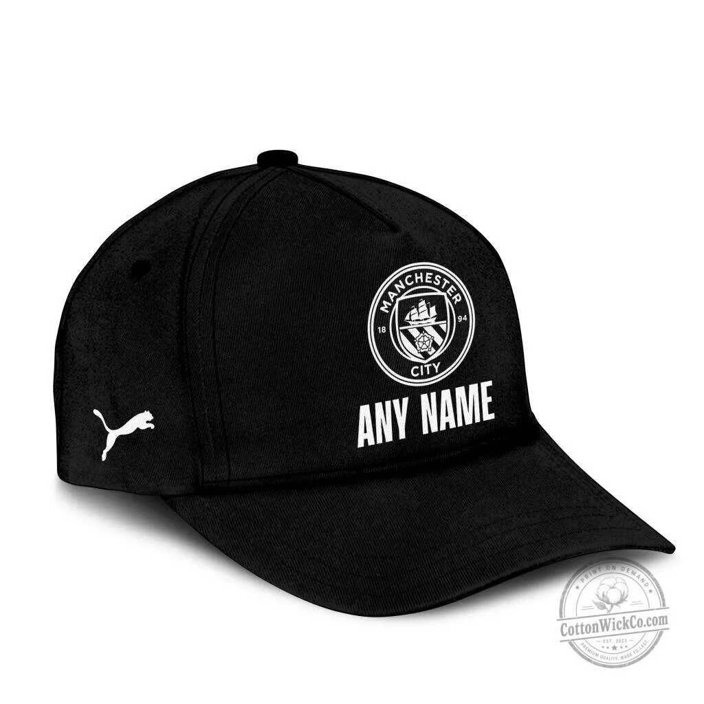 Manchester City Football Club Personalized Name Black Baseball Cap Hat 6 Manchester City Football Club Personalized Name Black Baseball Cap Hat