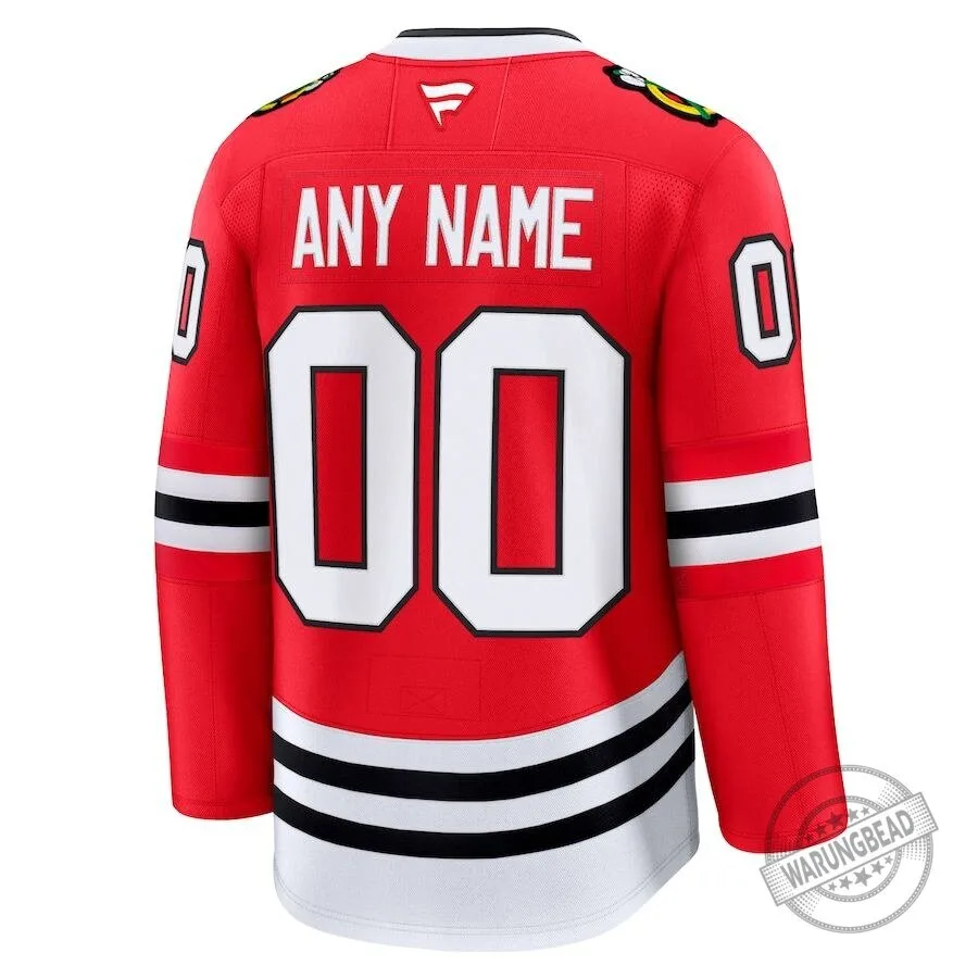 Chicago Blackhawks Home Red Hockey Jersey with Number 0 NHL Fanatics Branded 3 Chicago Blackhawks Home Red Hockey Jersey with Number 0 NHL Fanatics Branded