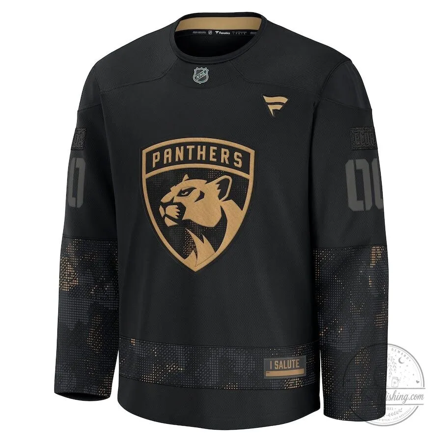 Florida Panthers Military Appreciation Black Practice Hockey Jersey