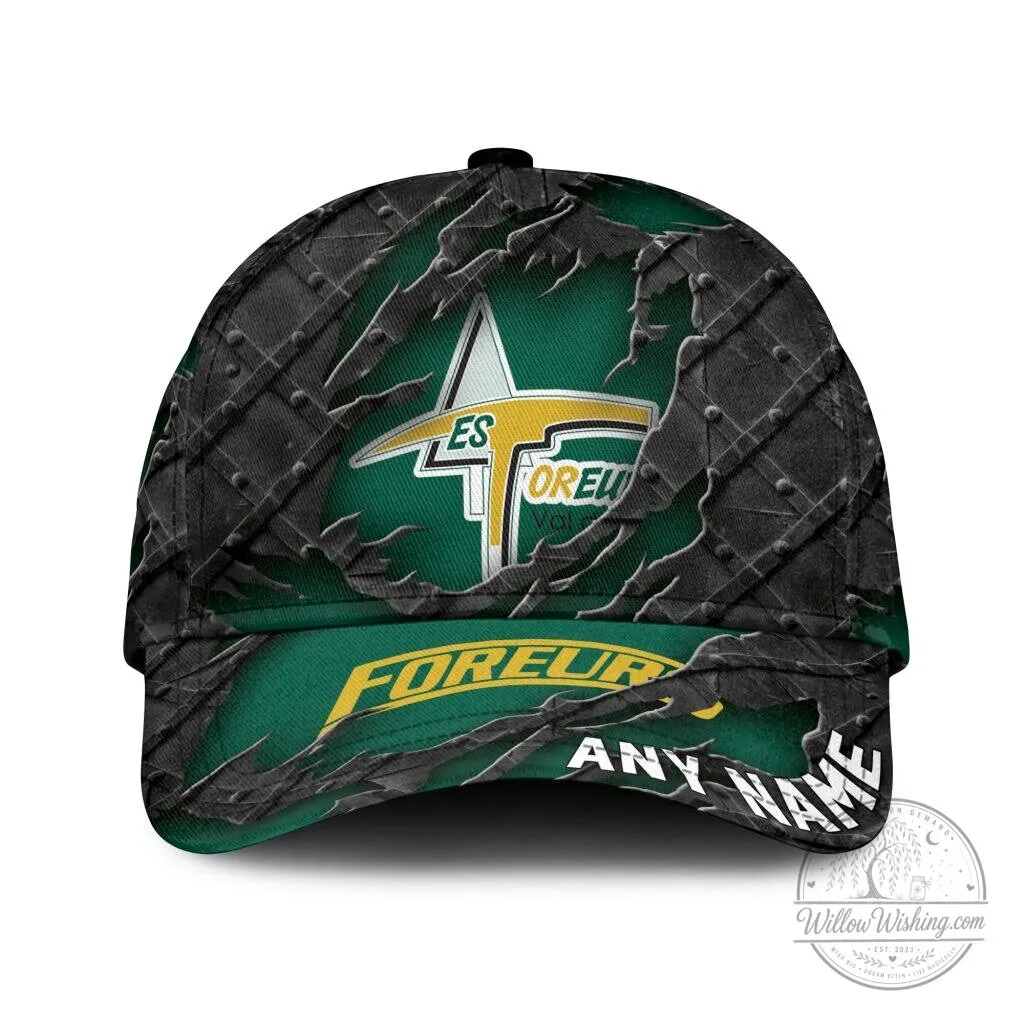 Val-d'Or Foreurs Personalized Name Black Metal Design Baseball Cap Hat 5 Val-d'Or Foreurs Personalized Name Black Metal Design Baseball Cap Hat