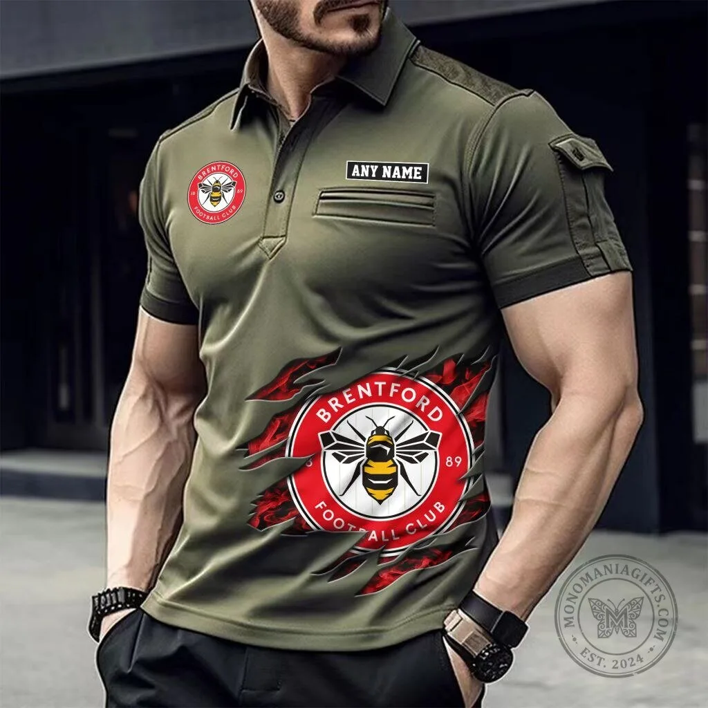 Brentford Football Club Personalized Men's Polo Shirt 7 Brentford Football Club Personalized Men