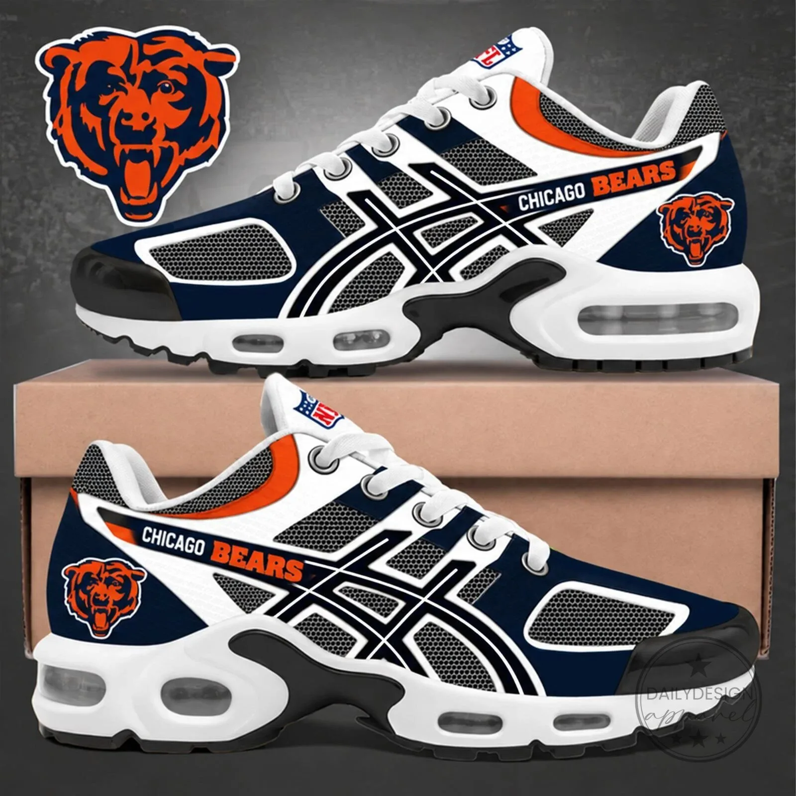Chicago Bears NFL Team Logo Sporty Running Shoes