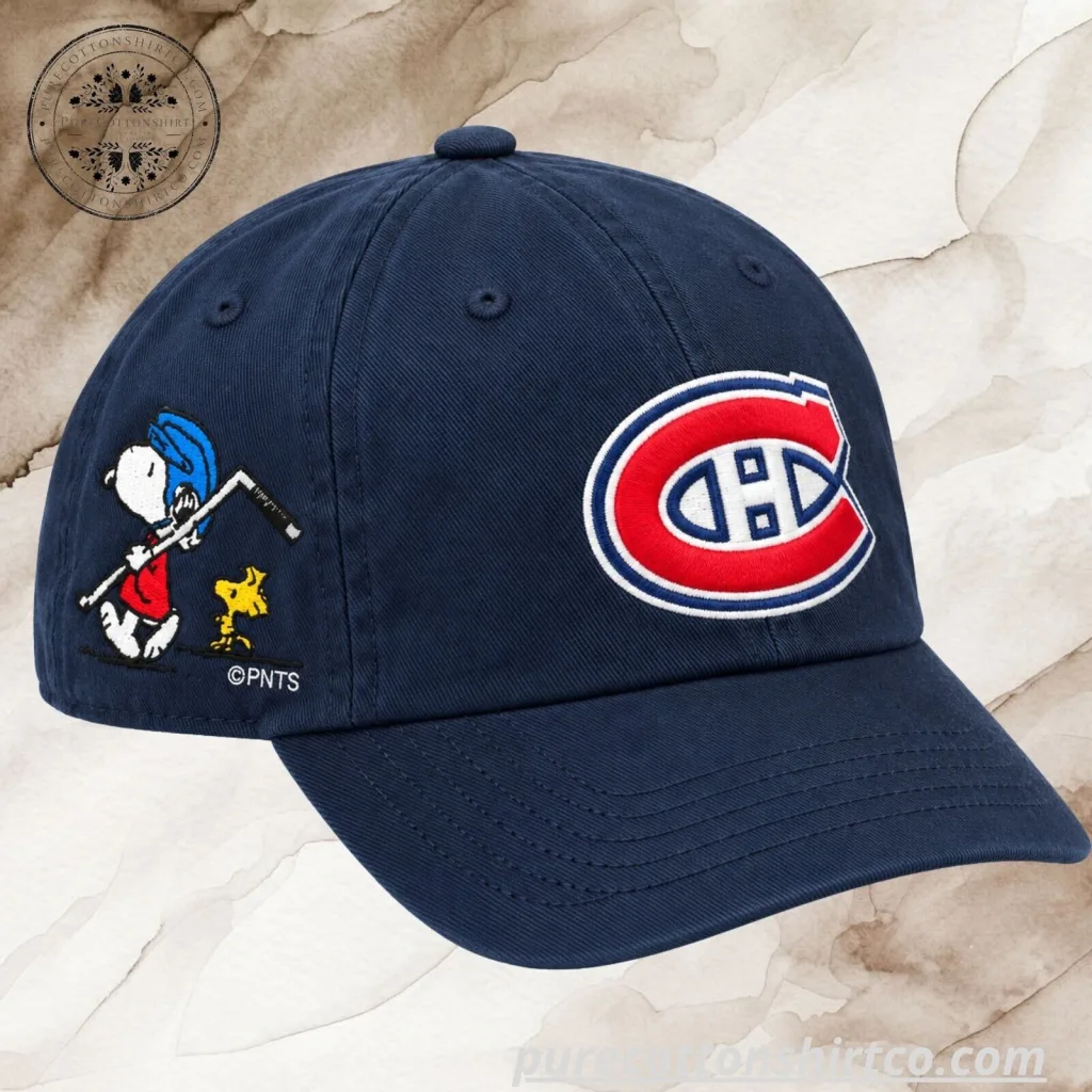 Montreal Canadiens Snoopy Baseball Cap Hat Montreal Canadiens Snoopy Baseball Cap Hat