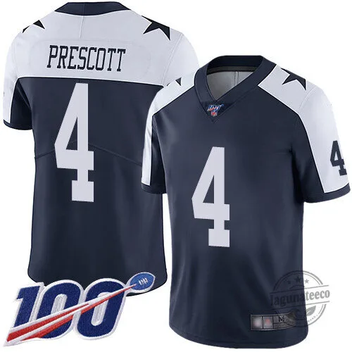 Dallas Cowboys Navy Blue Jersey featuring Dak Prescott for Football Fans
