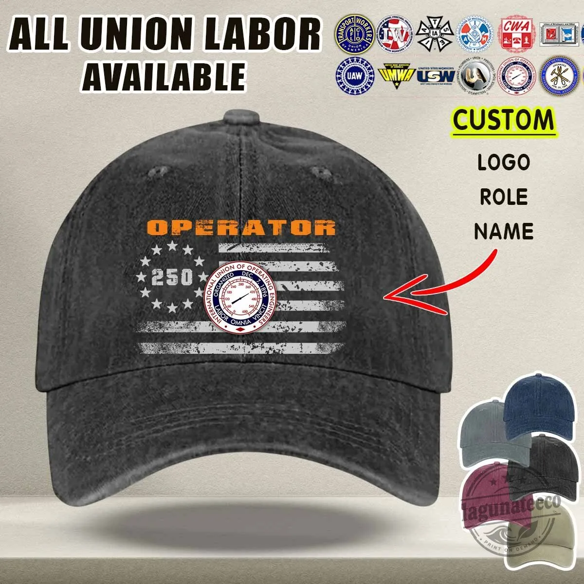 Carpenter Union Labor 250 Years American Flag Washed Denim Baseball Cap Hat 9 Carpenter Union Labor 250 Years American Flag Washed Denim Baseball Cap Hat