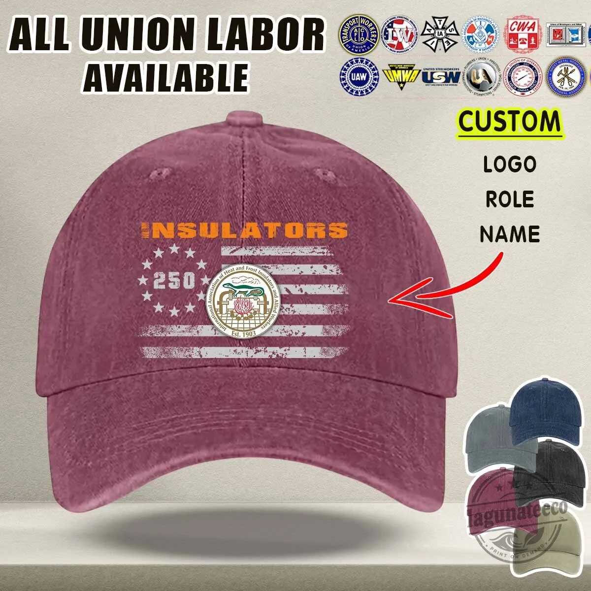 Carpenter Union Labor 250 Years American Flag Washed Denim Baseball Cap Hat 11 Carpenter Union Labor 250 Years American Flag Washed Denim Baseball Cap Hat