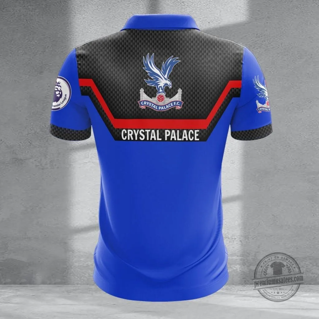 Crystal Palace Personalized Name Zipper Polo Shirt for Men 3 Crystal Palace Personalized Name Zipper Polo Shirt for Men
