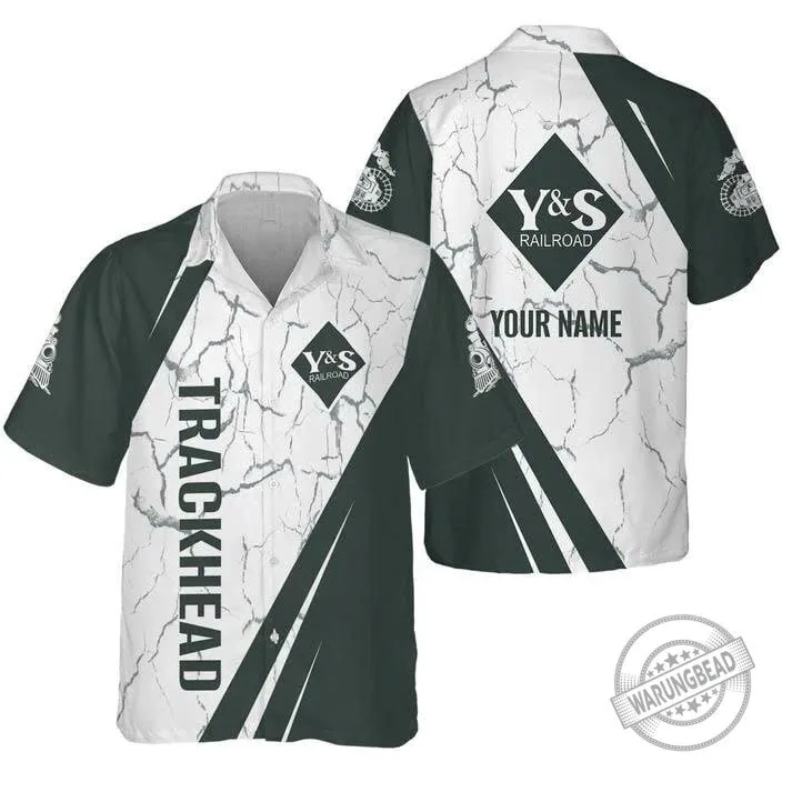 Personalized Youngstown and Southern Railroad Trackhead Hawaiian Shirt