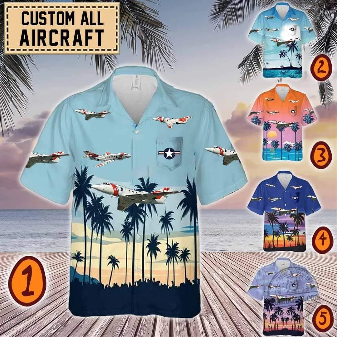 United States Coast Guard HU-25 Guardian Falcon Aircraft Hawaiian Shirt 1 United States Coast Guard HU-25 Guardian Falcon Aircraft Hawaiian Shirt