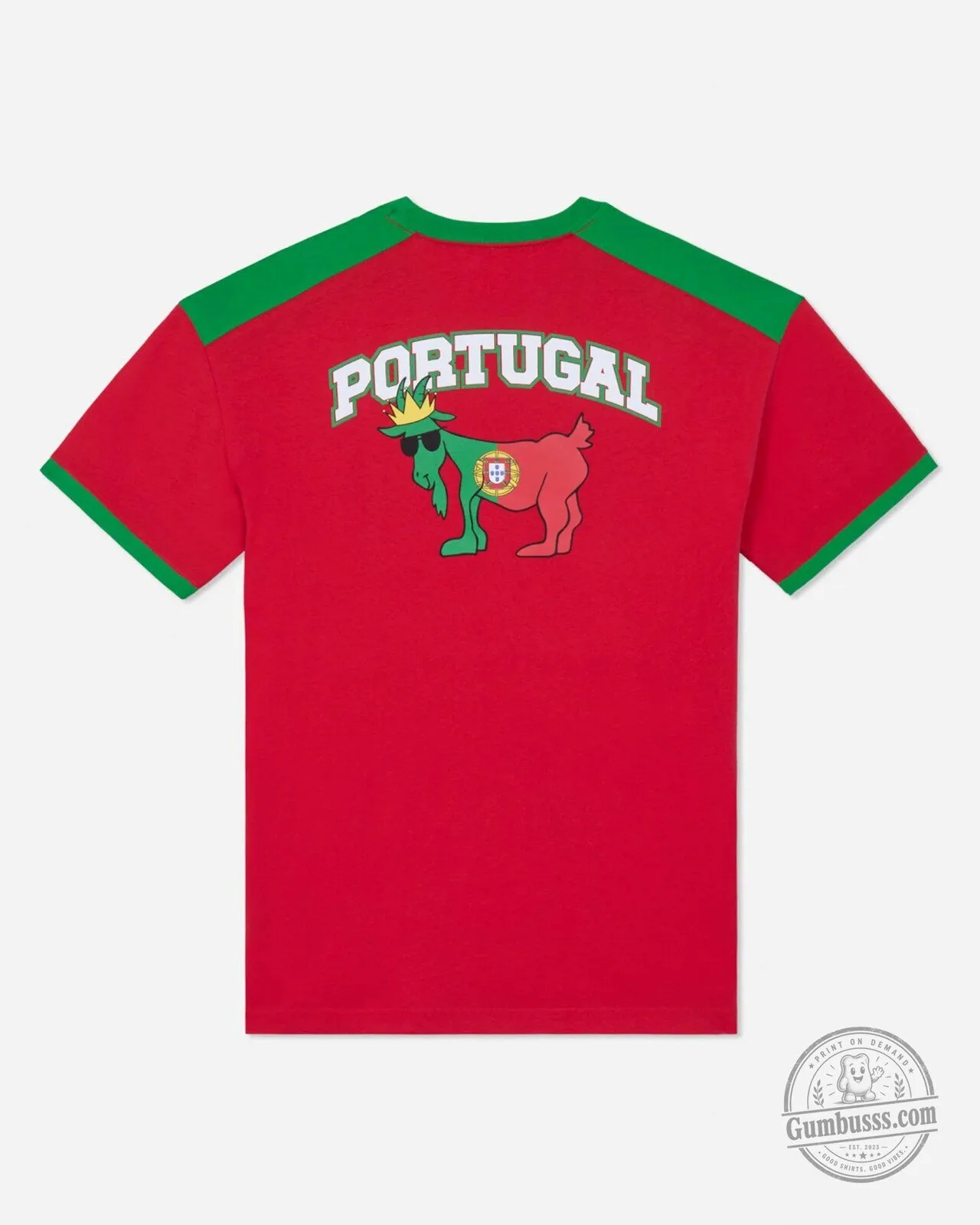 Portugal National Football Team Mascot Red T-Shirt 4 Portugal National Football Team Mascot Red T-Shirt