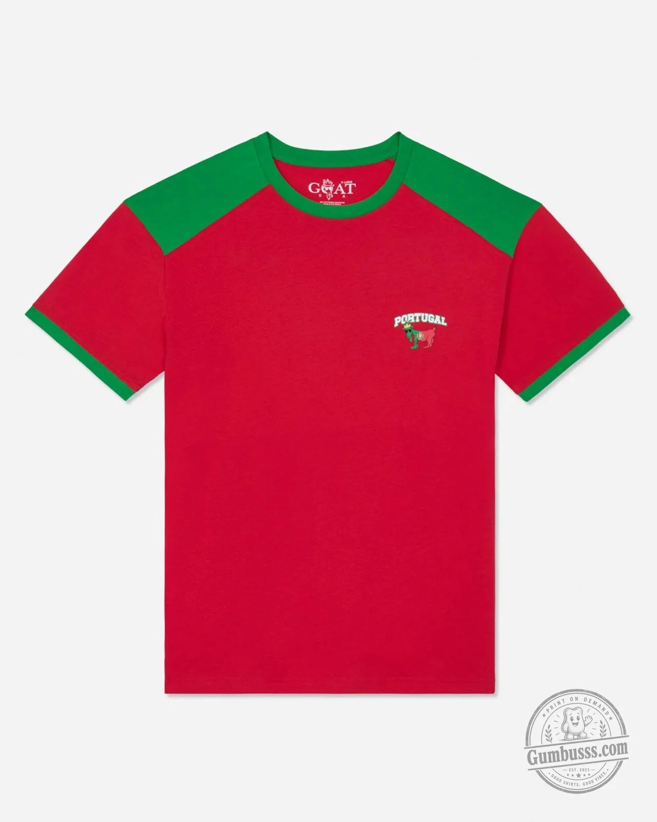 Portugal National Football Team Mascot Red T-Shirt 7 Portugal National Football Team Mascot Red T-Shirt