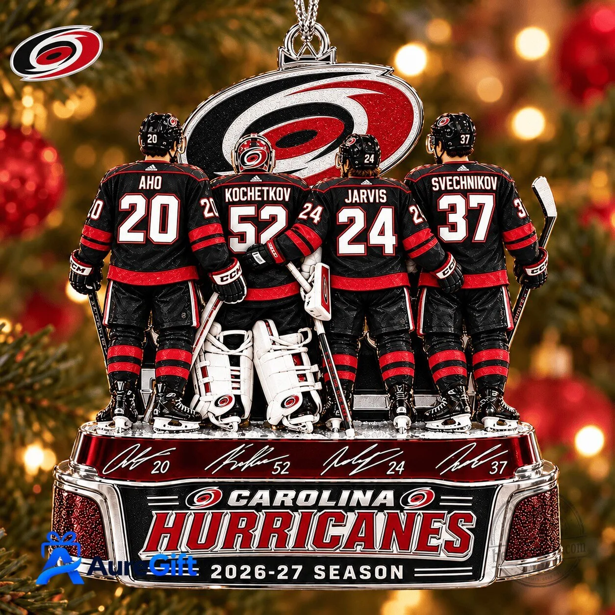 Carolina Hurricanes NHL Game Day Premium Personalized Acrylic Christmas Ornament