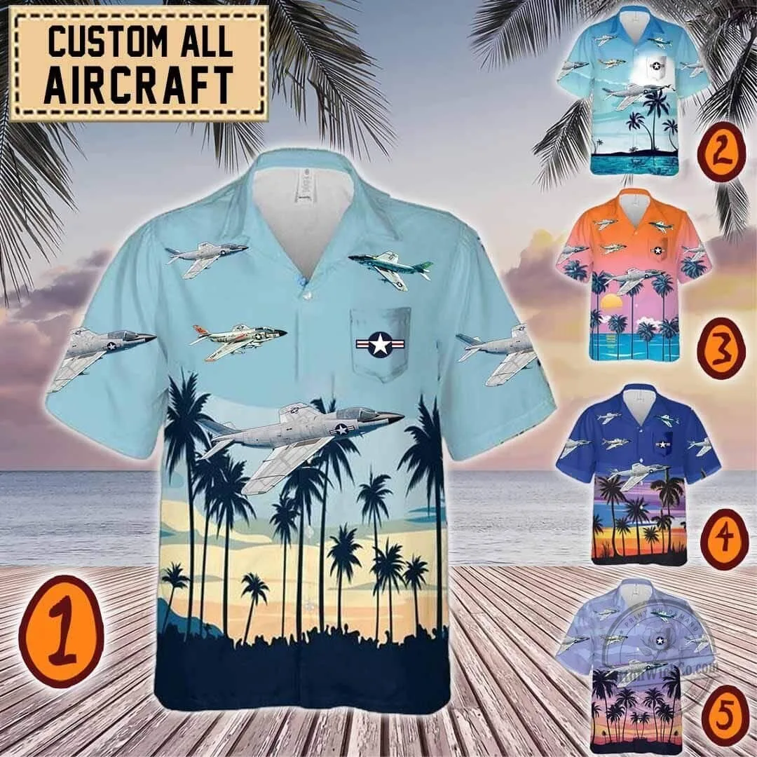 F3H Demon Fighter Jet Hawaiian Shirt