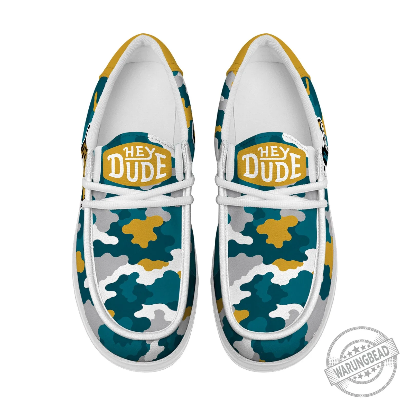 Hey Dude Shoes Jacksonville Jaguars Camouflage Pattern Slip-On Loafers
