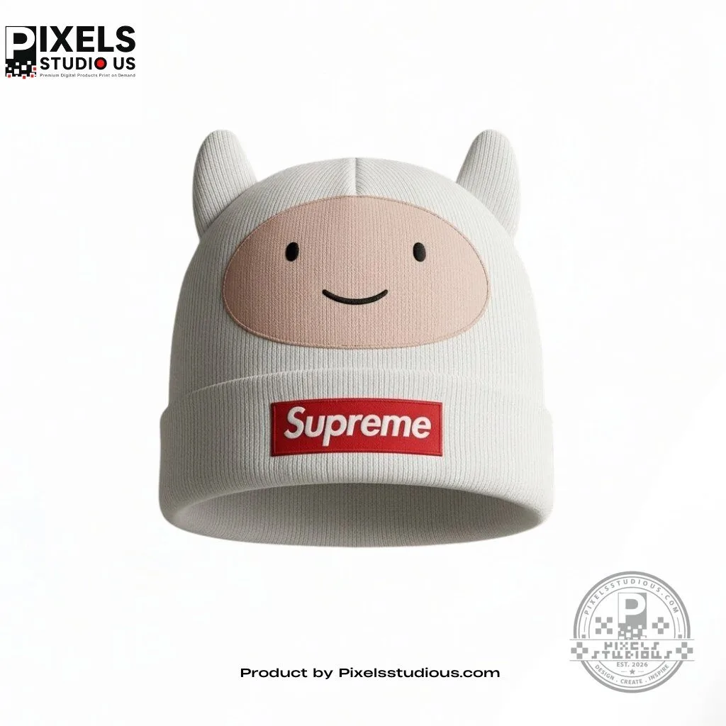 Supreme x Adventure Time Finn the Human Beanie Hat