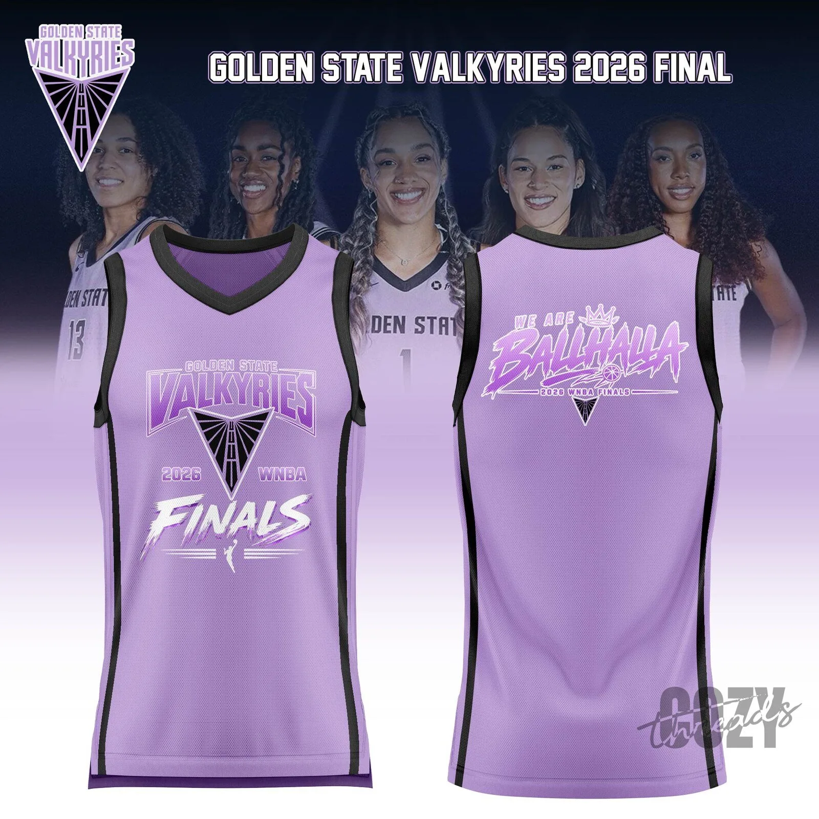 Golden State Valkyries 2026 WNBA Finals Pink Basketball Jersey