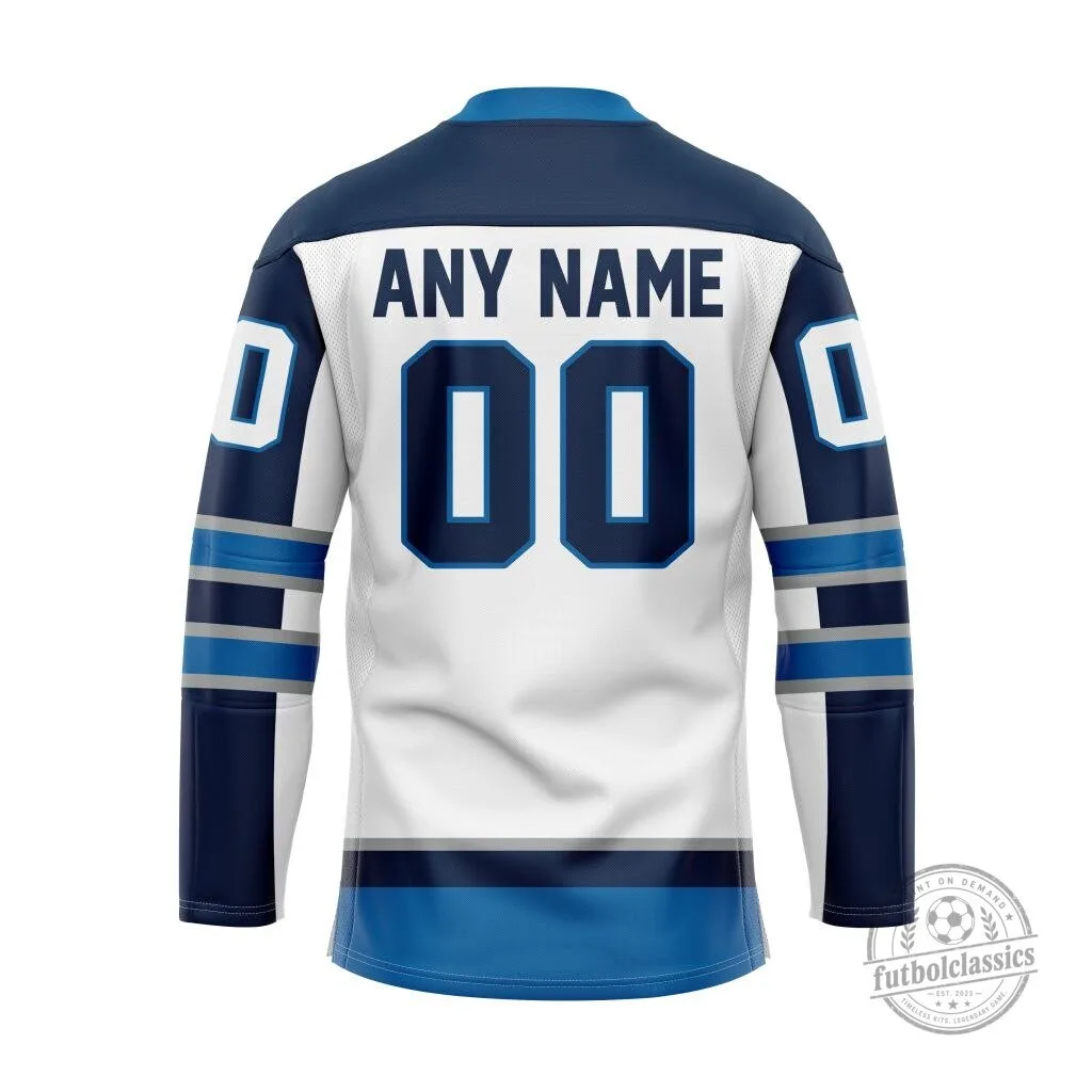 Manitoba Moose Personalized White Lace-Up Hockey Jersey 3 Manitoba Moose Personalized White Lace-Up Hockey Jersey