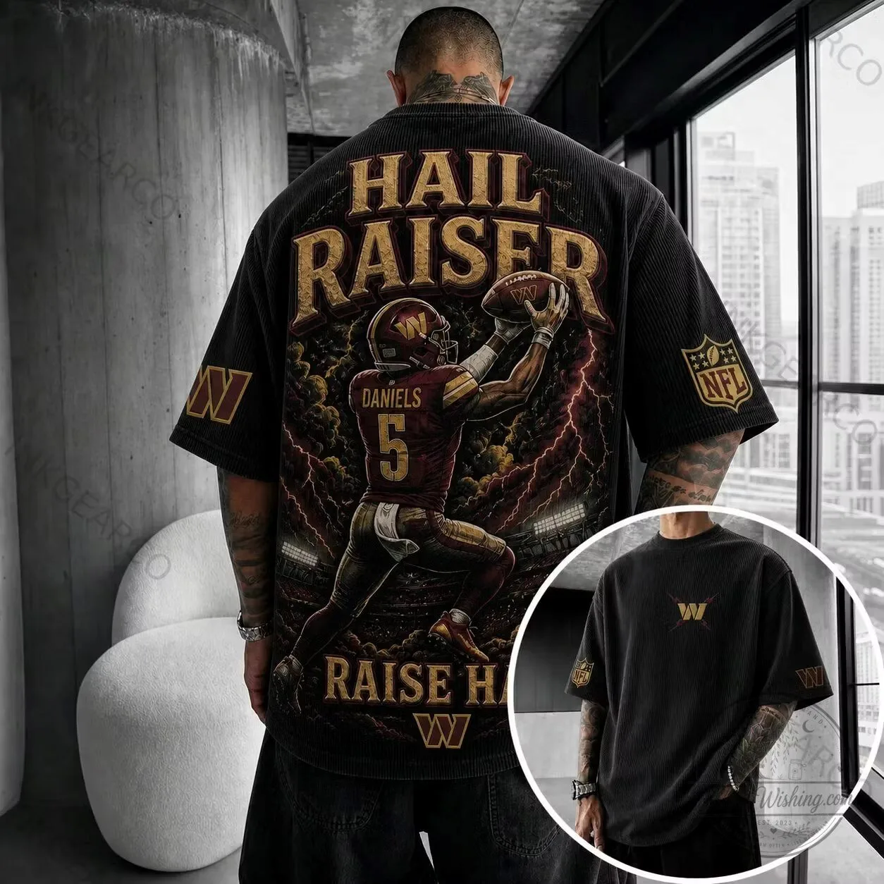 Washington Commanders Hail Raiser Football Fan T-Shirt