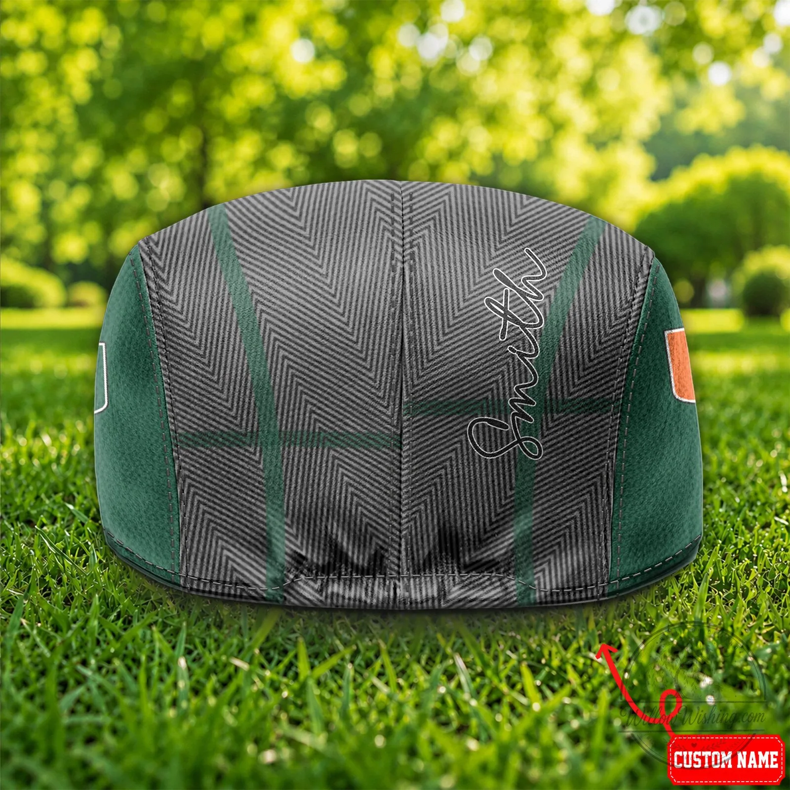 Miami Hurricanes NCAA Plaid Pattern Golf Flat Cap Hat 11 Miami Hurricanes NCAA Plaid Pattern Golf Flat Cap Hat