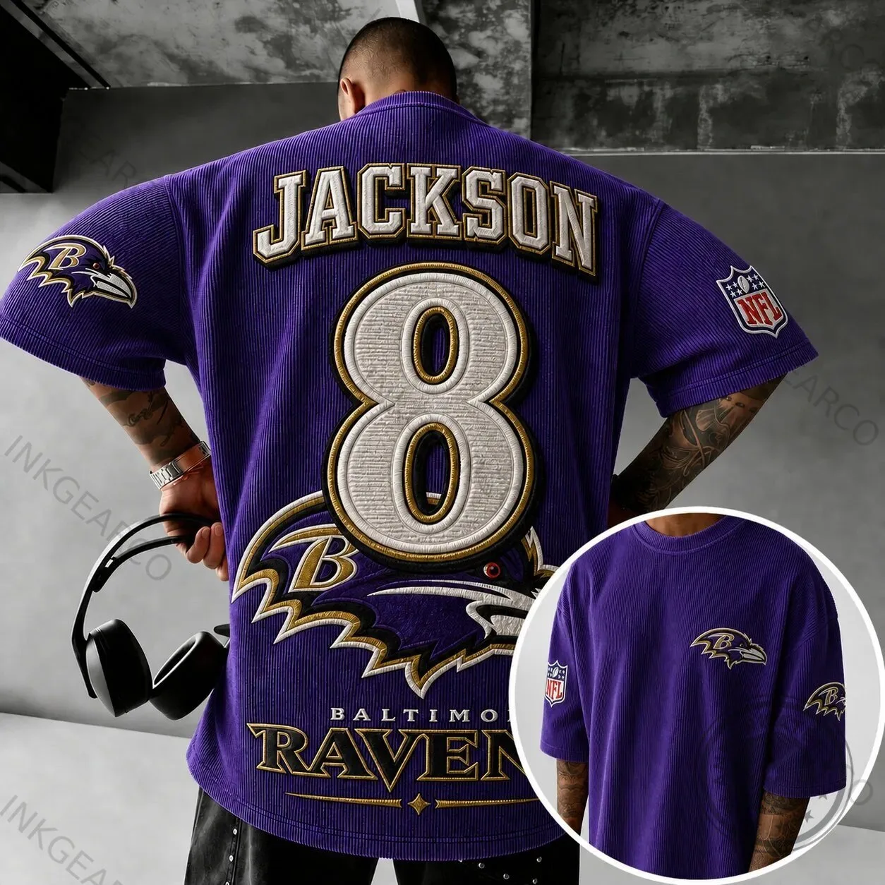 Baltimore Ravens Lamar Jackson Football Jersey