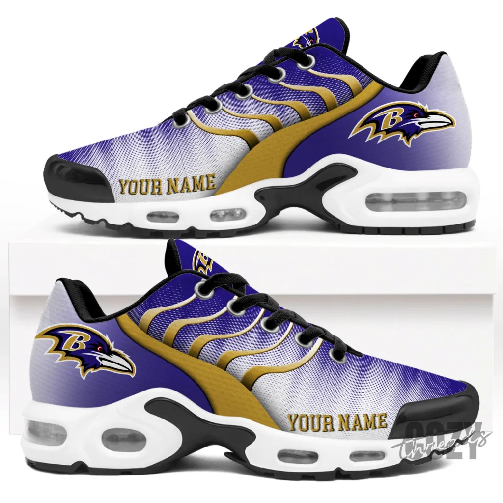 Baltimore Ravens Personalized NFL Air Max Running Shoes Baltimore Ravens Personalized NFL Air Max Running Shoes
