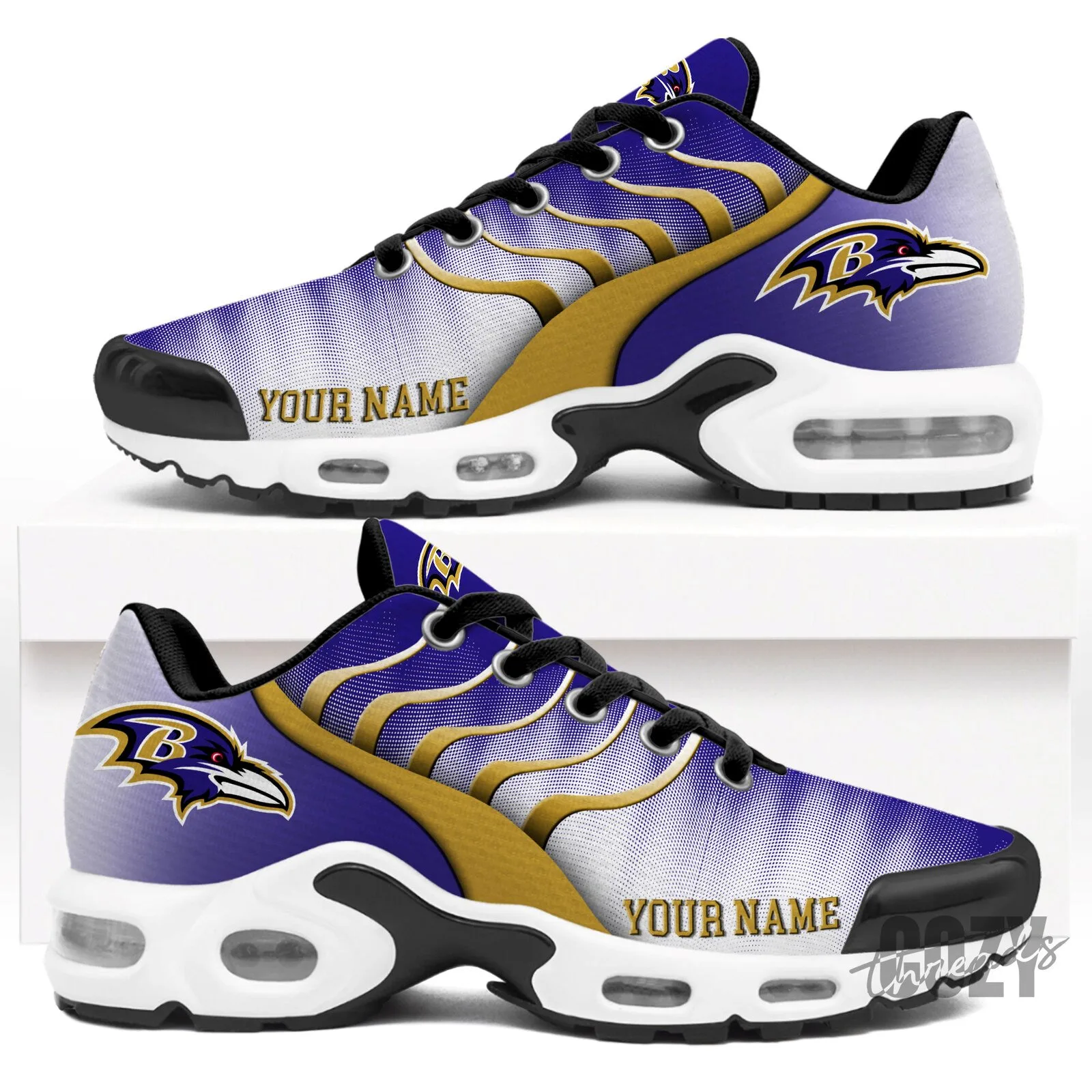 Baltimore Ravens Personalized NFL Air Max Running Shoes