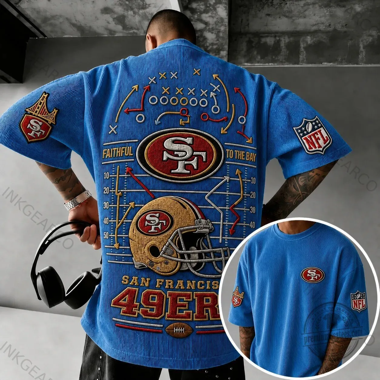 San Francisco 49ers Faithful To The Bay Football T-Shirt
