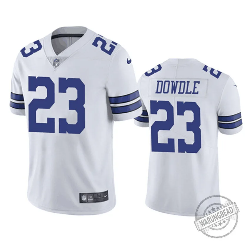 Dallas Cowboys Football Rico Dowdle White Game Jersey