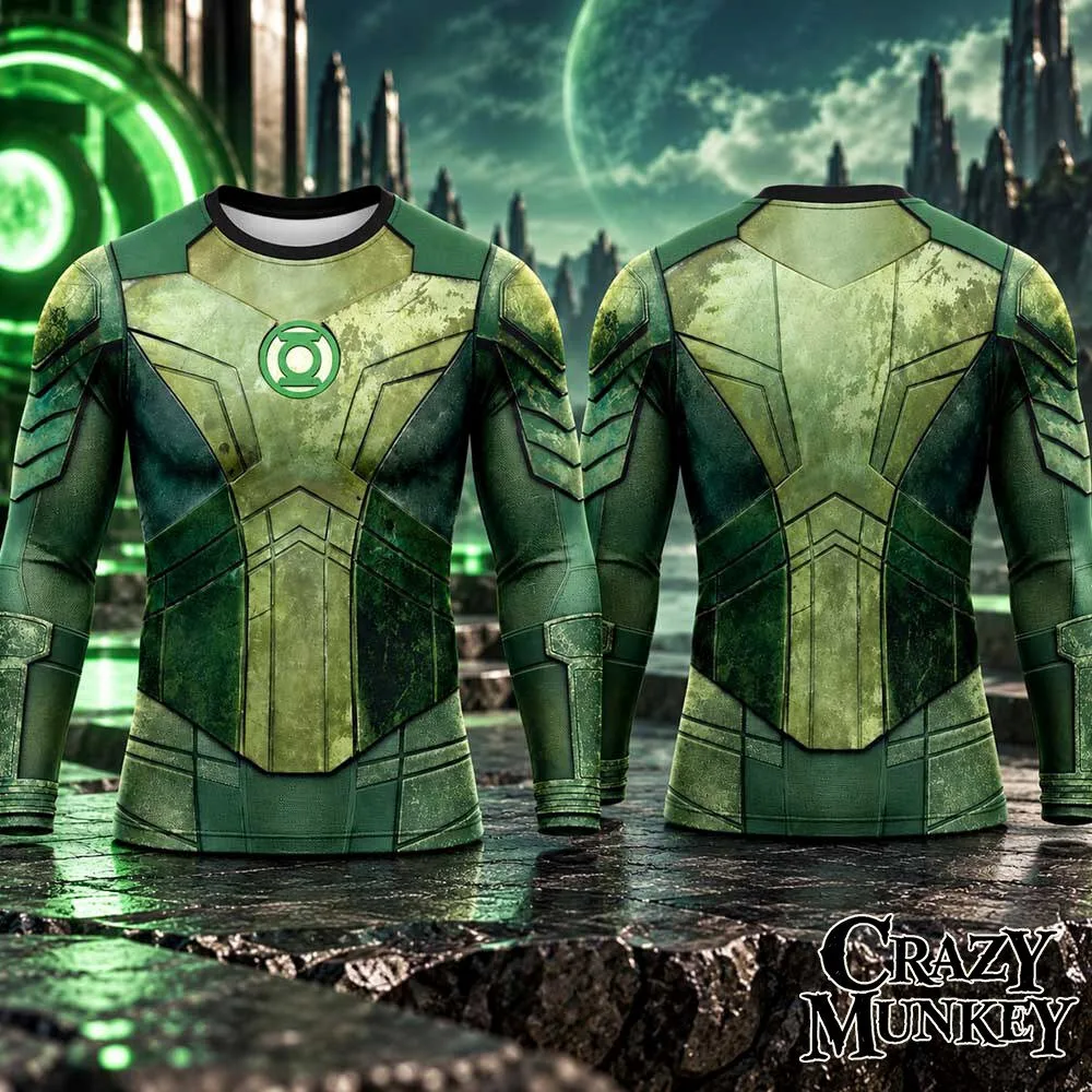 Hal Jordan Green Lantern Tactical Suit Compression Shirt | Apparel 4 Hal Jordan Green Lantern Tactical Suit Compression Shirt | Apparel