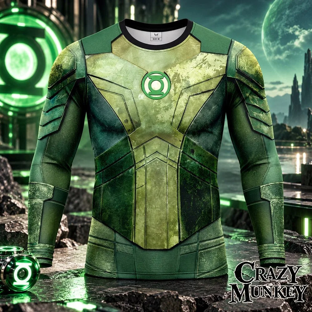 Hal Jordan Green Lantern Tactical Suit Compression Shirt | Apparel 5 Hal Jordan Green Lantern Tactical Suit Compression Shirt | Apparel