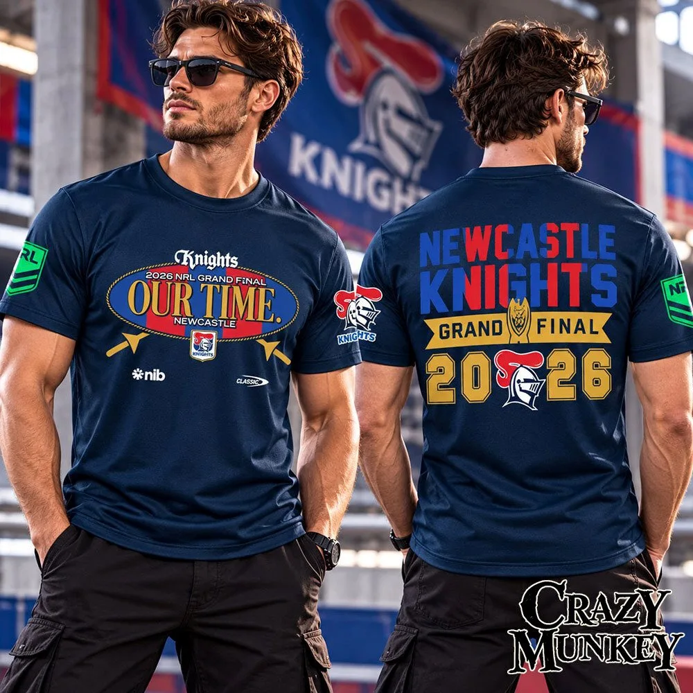 Newcastle Knights NRL Grand Final 2026 Our Time T Shirt | Apparel