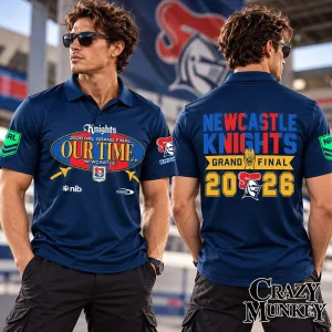 Newcastle Knights NRL Grand Final 2026 Our Time Polo Shirt | Apparel