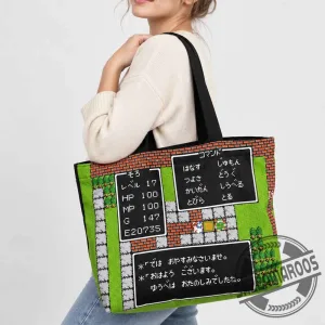 Retro Japanese RPG Pixel Art Tote Bag