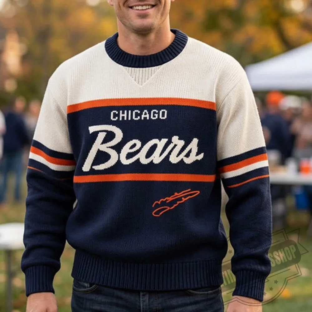 Mike Ditka Chicago Bears Vintage Sweater 5 Mike Ditka Chicago Bears Vintage Sweater