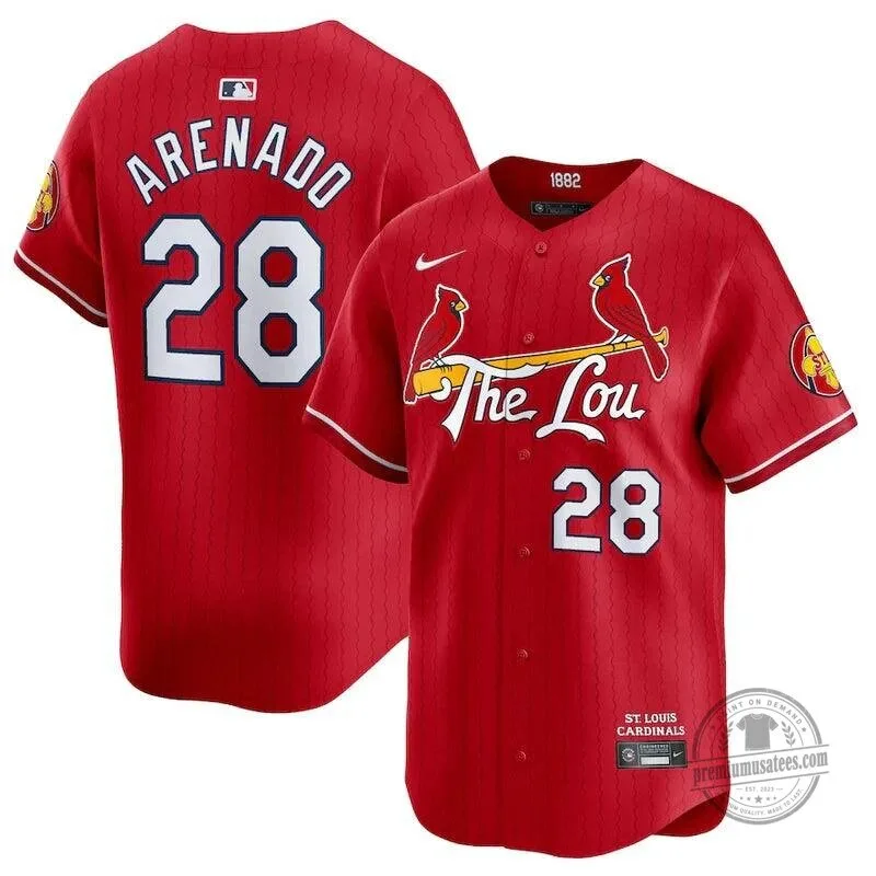 Nolan Arenado Saint Louis Cardinals City Connect Red Baseball Jersey