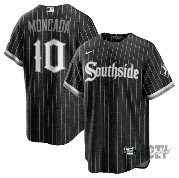 Yoan Moncada Chicago White Sox Southside Pinstripe Baseball Jersey