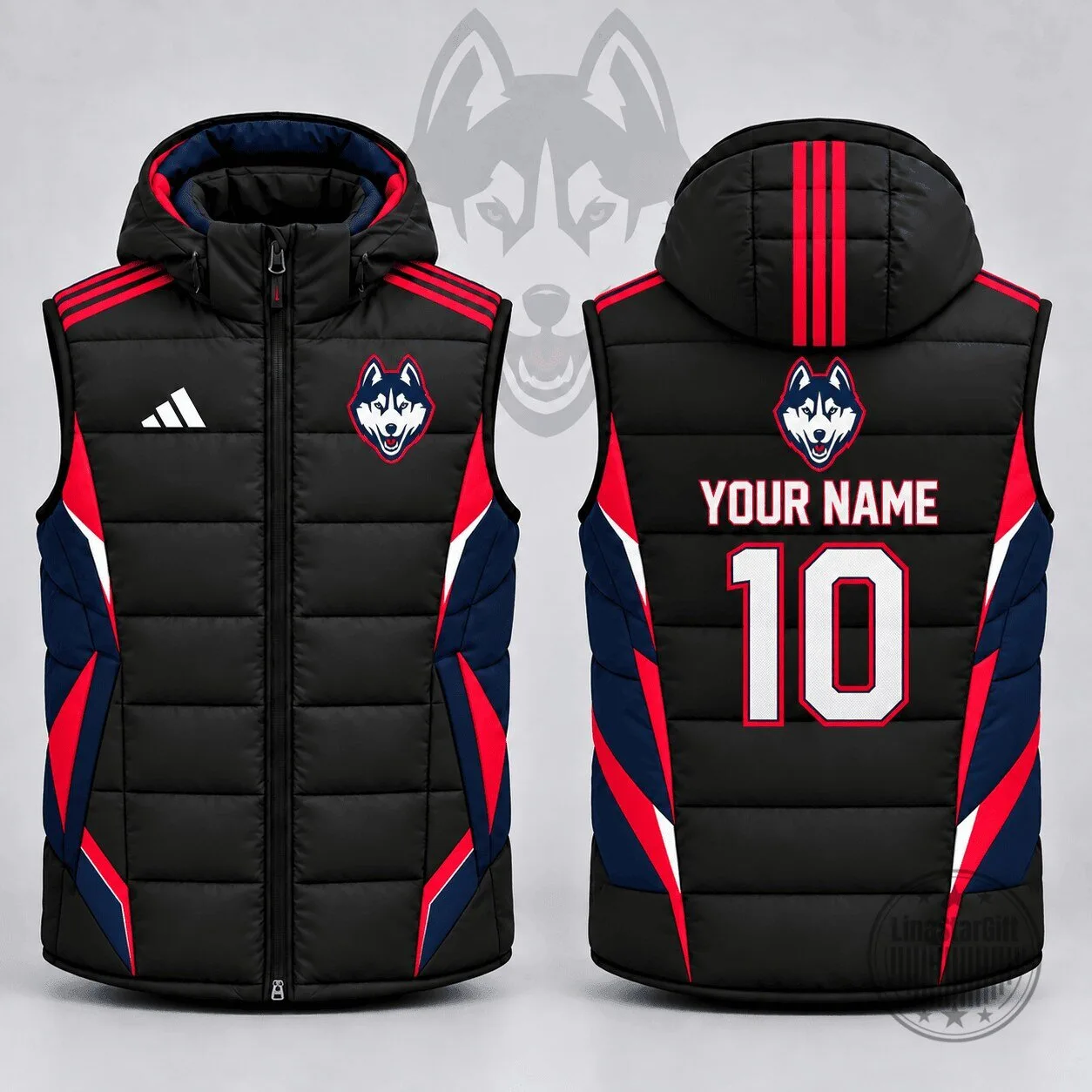 UConn Huskies Premium NCAA Stealth Velocity Puffer Vest