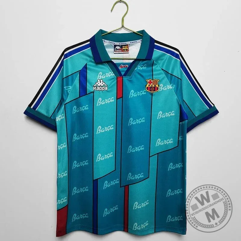 Barcelona 1995-1997 Away Retro Football Club Soccer Jersey