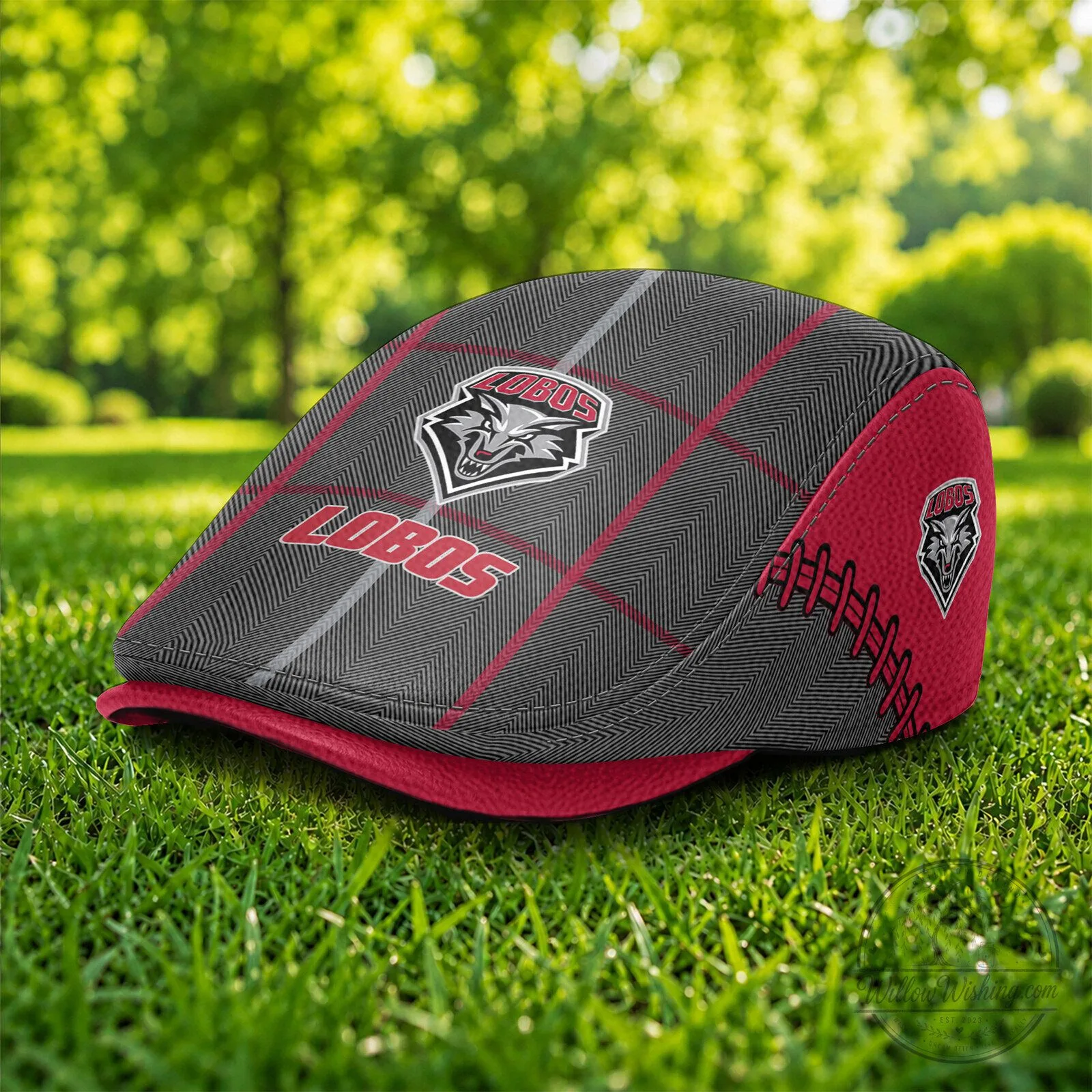 New Mexico Lobos NCAA Golf Cap, Flat Cap, Golfing Headwear