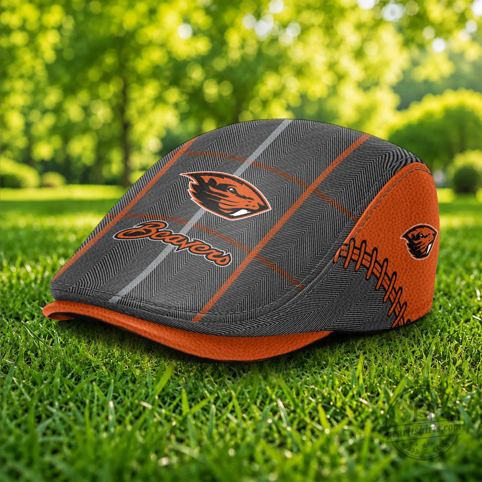 NCAA Flat Cap Hat for Oregon State Beavers by Jeff