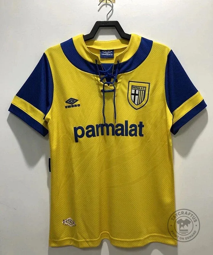 Parma Calcio 1913 1993-1995 Away Retro Football Jersey 1 Parma Calcio 1913 1993-1995 Away Retro Football Jersey