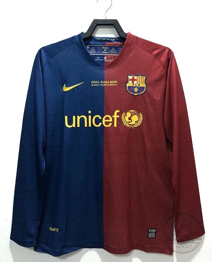 Barcelona Football Club 2009 UEFA Champions League Final Long Sleeve Jersey