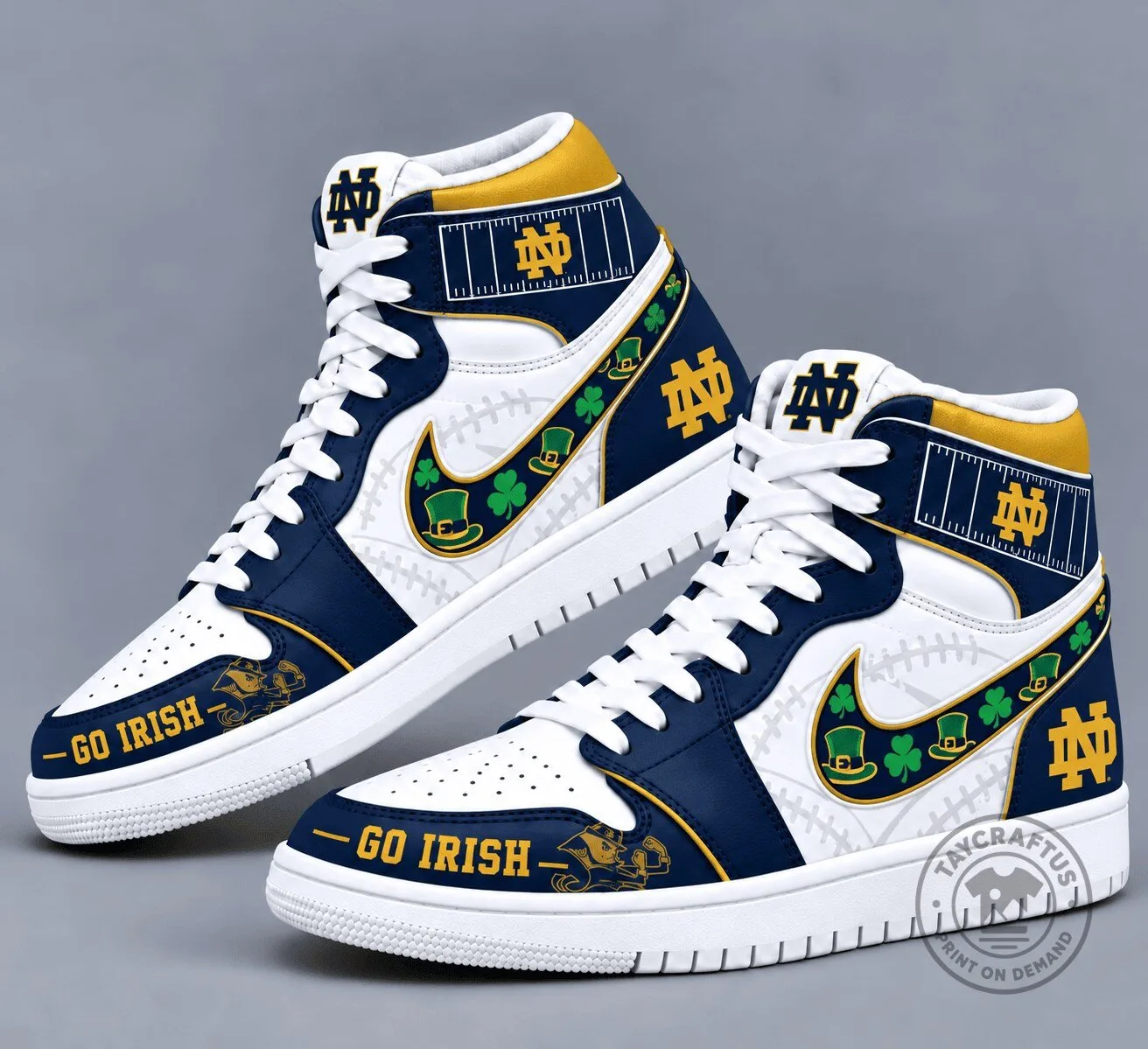 Notre Dame Fighting Irish Team Spirit High Top Sneakers