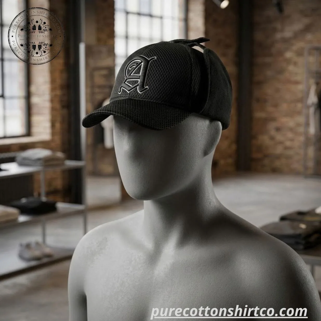 BTS V Aries Airtex Trapper logo Mesh-Panel Cap 6 BTS V Aries Airtex Trapper logo Mesh-Panel Cap