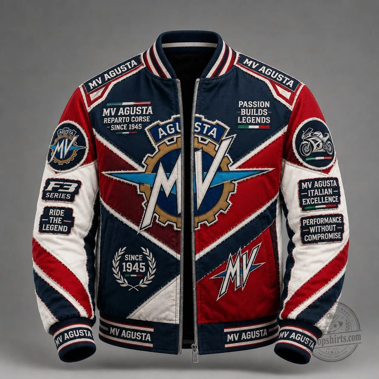 MV Agusta Motorcycle Racing Bomber Jacket - Italian Excellence Apparel